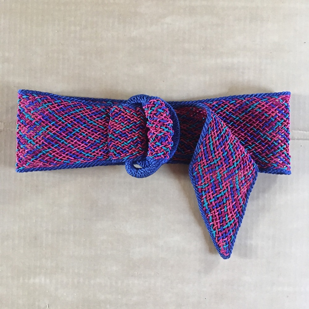 Colorful Woven Vintage Belt Retro Style Size M L